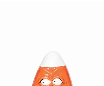 GALLERIE II Smiling Face Candy Corn Halloween Small Figurine Cute Spooky Scary Festive Home Living Room Table Sitter End Table Kitchen Dining Dinner Tabletop Trick or Treat Decor Decoration Orange