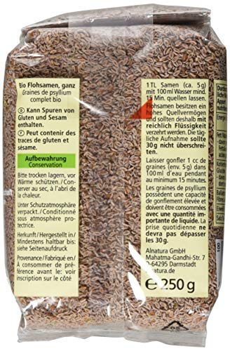 Alnatura Flohsamen ganz 250g