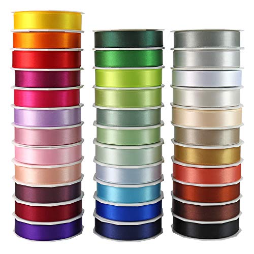 C.E. Pattberg SATIN espresso (brown) gift ribbon, 27 yards for Wrapping Gifts 1 inch width, Ribbon for Decorating & Crafting - Image 3