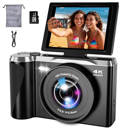 4K Digital Camera for Photography,56MP Camera with Autofocus & Flip Screen - image 1