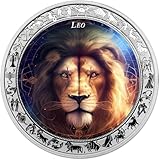 Leo Space Zodiac 1 Oz Silber Münze 5 Cedis Ghana 2025