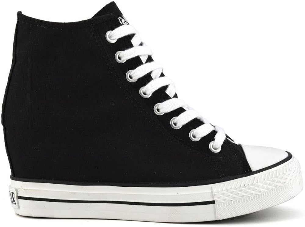 CAFE' NOIR SNEAKER DONNA IN TELA ZEPPA INTERNA VARI COLORI P/E 2017 COD.  DG900 : Amazon.it: Scarpe e borse