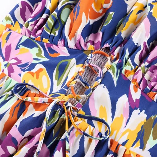 Image of GRACE KARIN 2026 Women's Spaghetti Vacation Sundress Summer Beach Flowy Boho Floral Maxi Dresses with Pockets