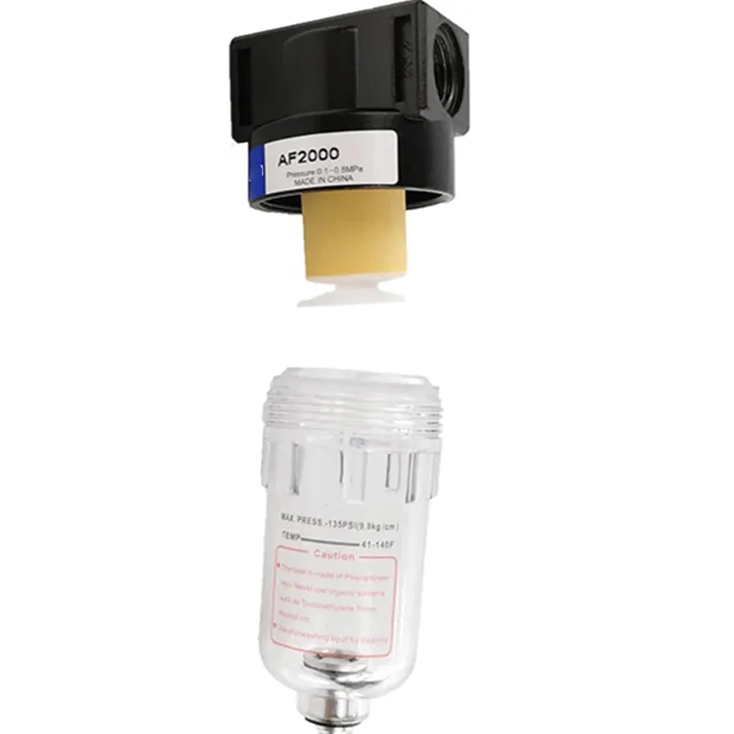 AF2000-02 1/4 Source Processor Copper Pump Filter Oil and Water Separator Pneumatic Components Air Compressor 1Pcs