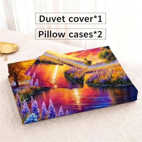 Parure de lit 160x200 avec fermeture éclair cachée et microfibre anti-plis - 7