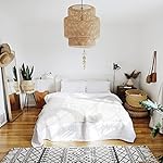 Arturesthome Bamboo Pendant Light Fixtures for Kitchen Island, Home Decor Handmade Weave Lampshade Natural Chandeliers… - Image 4