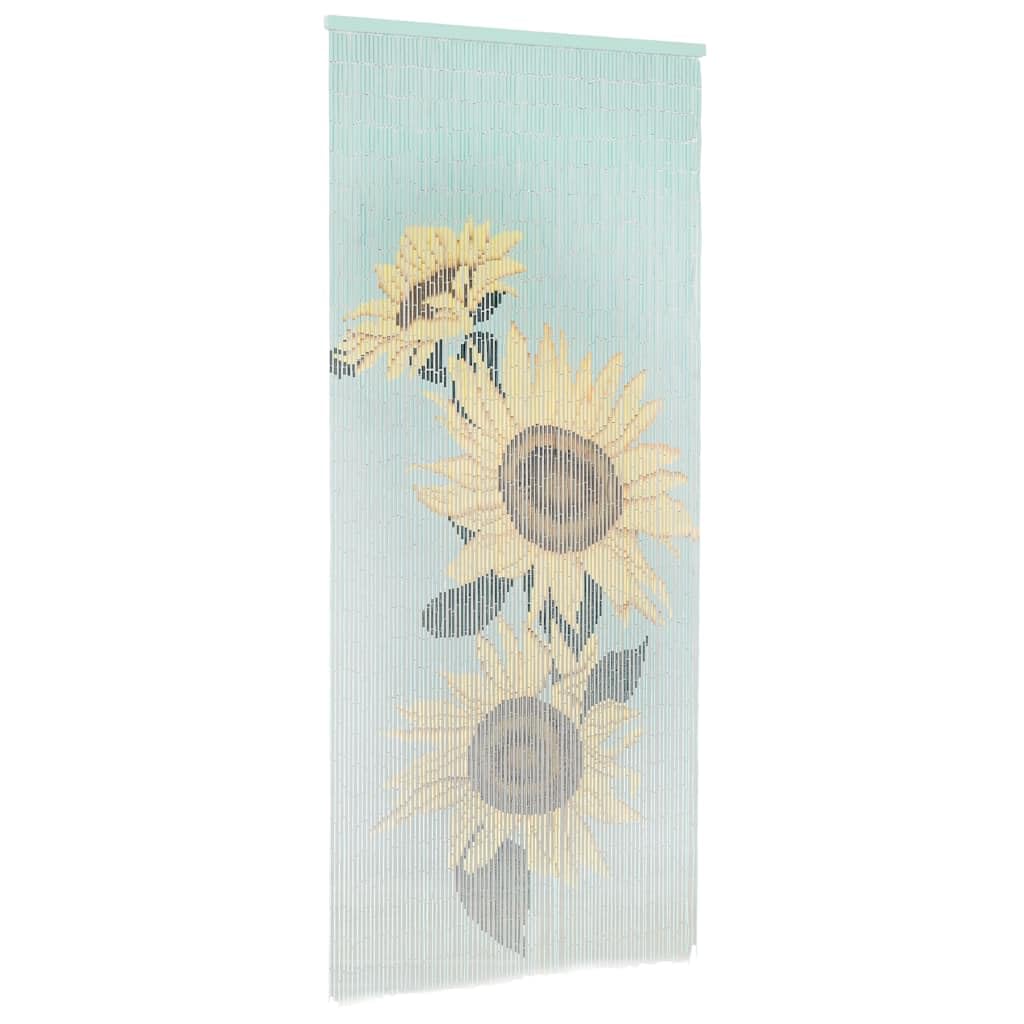 vidaXL Rideau de Porte Contre Insectes Bambou 90 x 200 cm