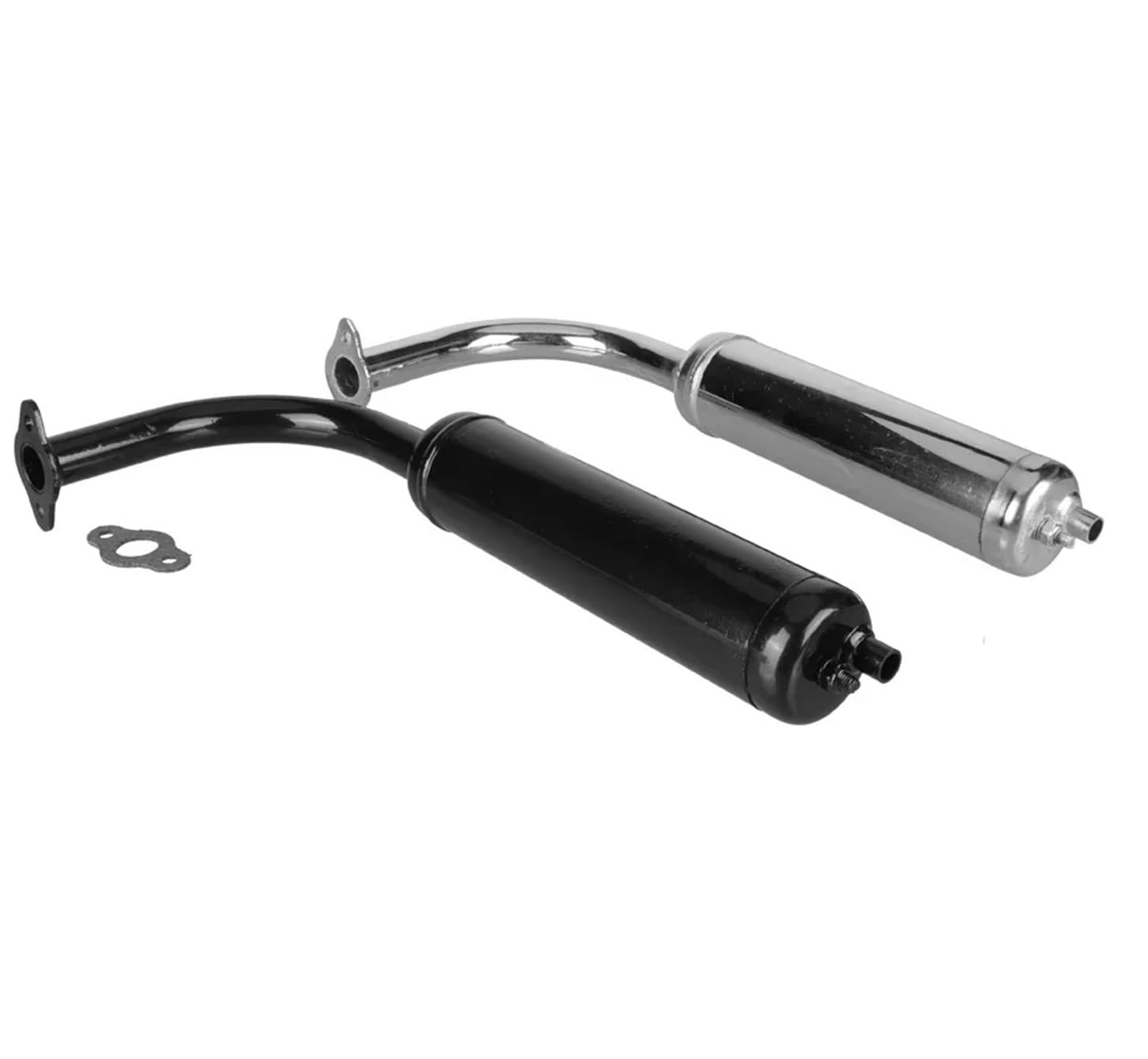 Silenziatori terminali moto Accessori per motociclette Modifica motore a 2 tempi Tubo di scarico marmitta da 40 mm con guarnizione per 49 cc 50 60 66 80 100 | Sliver