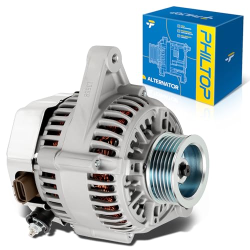 Image of PHILTOP New 13558N Alternator Compatible with Lexus 1994-1996 ES300, 80A Automotive Alternator