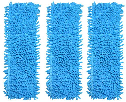VR7Microfiber Mop Head Replacement – Washable Mighty Pads for Wet & Dry Cleaning – Pack of 3 – Compatible with Most Mop Frames – Perfect for Hardwood, Tile, Vinyl & Walls