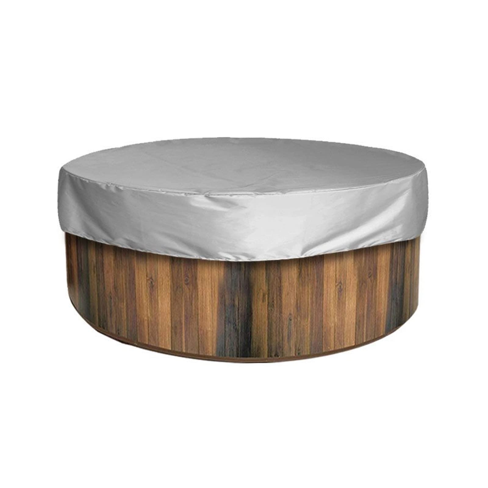 Tissting Round Pool Cover 200cm/6.5ft Waterproof Hot Tub Cover