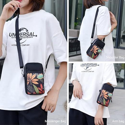 Image of Women Girls Ladies Crossbody Phone Bags Wallet Cellphone Purse Small Shoulder Bag