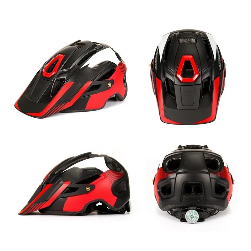 Casque vélo mixte pour VTT et cyclisme sur route modèle ajustable noir