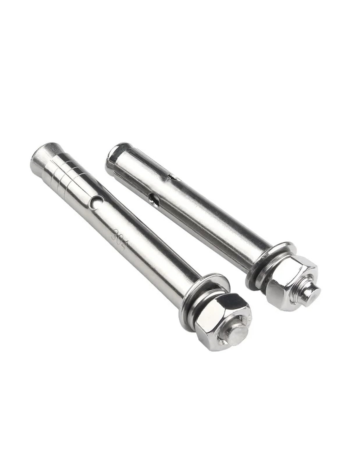 Dübel 10mm M6 M8 M10 M12 - M20 Externe eingebaute Expansionsbolzenschraube 304/316 Ankerhülse Betonstab-Wandbefestigung(304,100MM_M14-3PCS)