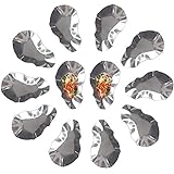 Premium Reusable Stainless Steel Oyster Shells, Set of 12, Great for Make Oysters Rockefeller/Baked Clams/Scallop/Seafood of all Kind (12 pieces per pack)
