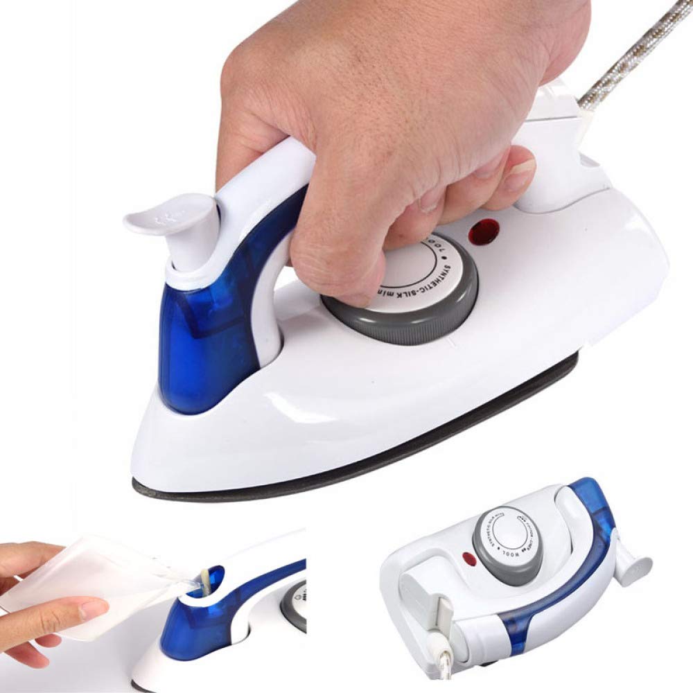 Folding electric steam iron family travel iron machine for 3 gear soleplate flat iron clothing