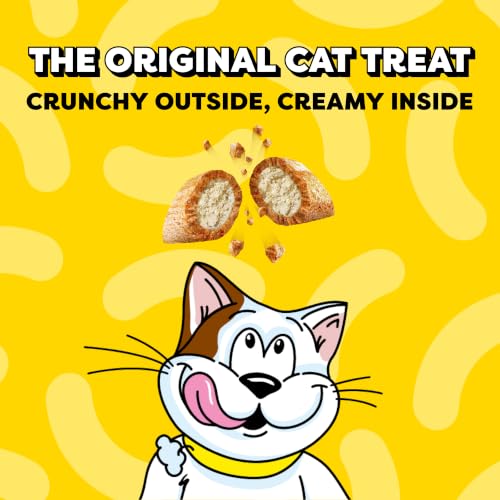 Temptations Jumbo Stuff Crunchy & Soft Cat Treats, Tuna, 14 oz | Crunchy outside, soft inside, under 2 calories per treat, resealable stay-fresh tub, 100% complete & balanced - Image 4