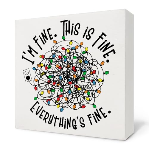 Nvotell It's Fine I'm Fine Everything's Fine Christmas Inspirational...