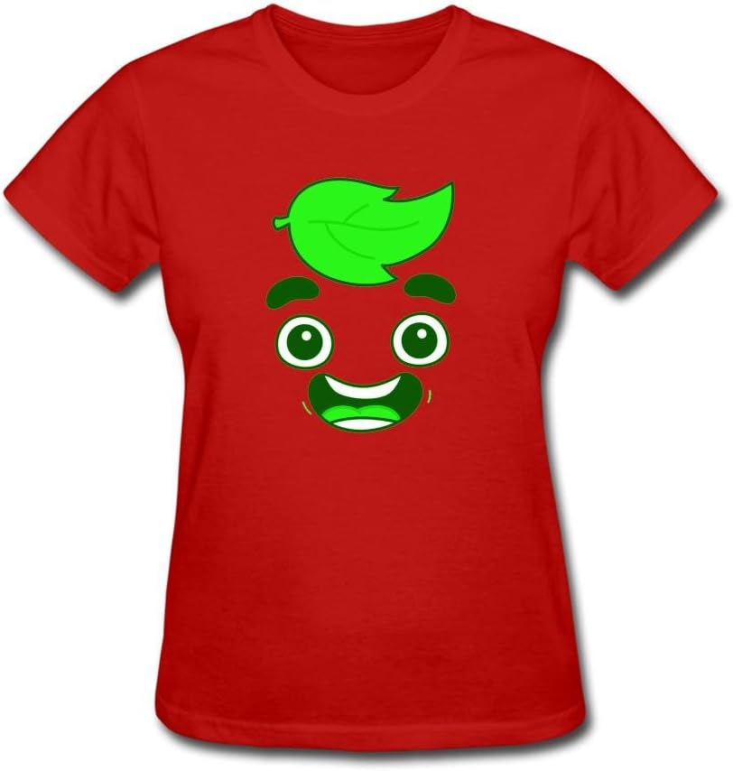 SLJD Women's Guava Juice Youtuber Gaming Design O Neck Short Sleeve T Shirt