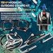 150HP Hydraulic Steering Kit with Steering Wheel - Complete Marine System for Single Station, Single-Engine use Built-in Two-Way Lock Cylinder, 150HP Pump and 26ft High-Strength Nylon Hose & Wheel