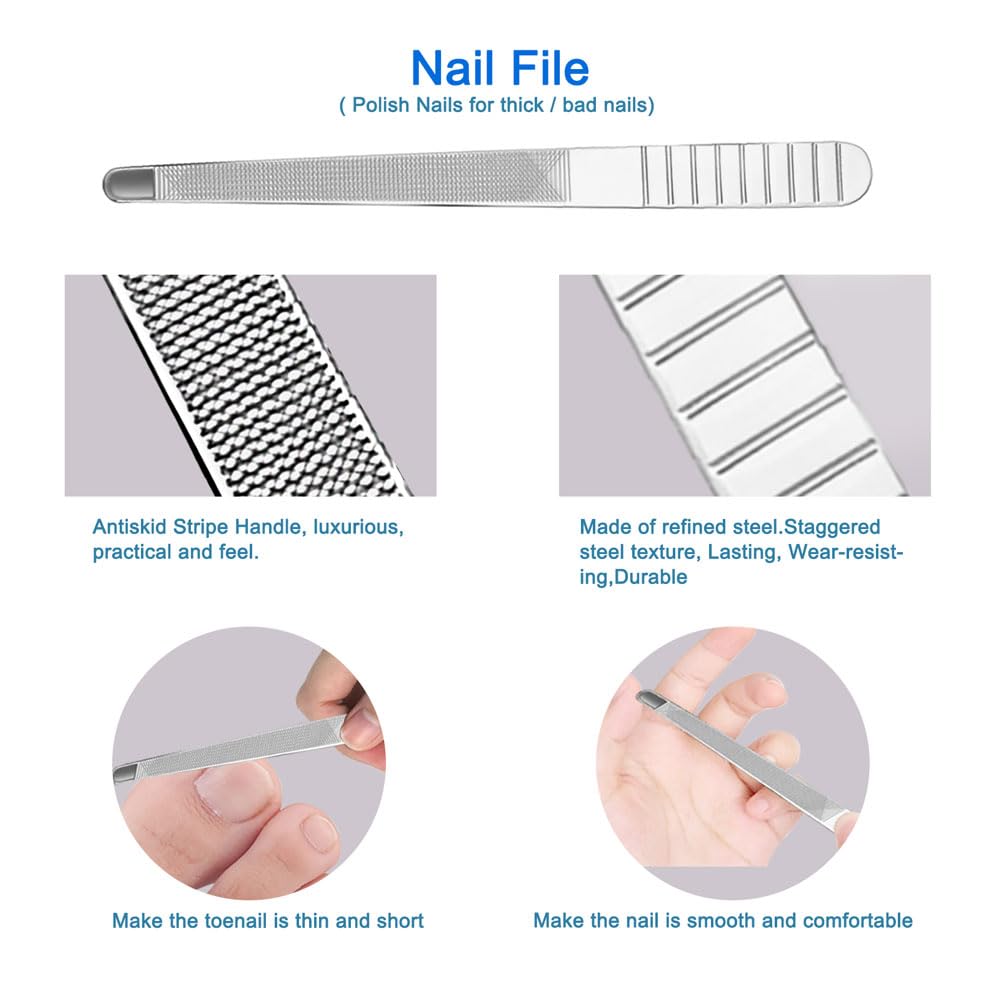 Professionelles Nagelhautpflege-Werkzeug-Set, 6-teiliges Nagelkunst-Set, Nagelhautzange aus Edelstahl und Nagelhautschieber-Set, für Zuhause & Salon