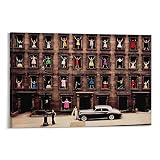 Art Prints Ormond Gigli Girls in The Windows Posters Surrealism Poster Canvas Wall Art Prints for Wa