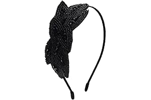 Black Flapper Headband: The Perfect Retro Accessory for a Gatsby-Era Look