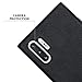 o'star Alcantara Suede Luxury Case for Samsung Galaxy Note 10+ Plus 6.8 inch Ultra Slim Protective (Black)