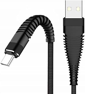 كابل تايب سي USB شحن سريع تيربو - 5 أمبير 30 وات - يدعم نقل البيانات - 1 متر (ضمان 365 يوم) (أسود)