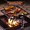 BALI OUTDOORS Fire Pit with BBQ, Outdoor Fire Pit for Wood Burning, Patio Firepits for Outside with Grill