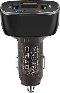 Mizi [2025 Upgraded] 90W USB-C Car Charger, 3-Port Fast Charging Adapter, Dual USB-C & USB-A Ports, PD3.0 & QC3.0,Compatib... Price In India