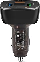 Mizi [2025 Upgraded] 90W USB-C Car Charger, 3-Port Fast Charging Adapter, Dual USB-C & USB-A Ports, PD3.0 & QC3.0,Compatib...