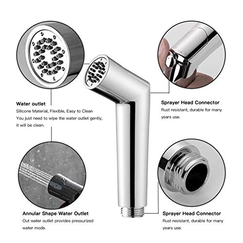 Accessoire de pulvérisation avec tuyau pour lavage féminin et douchette de bidet de toilette