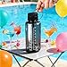 Poliveyy Innovative Portable Bottle | Durable High-Temperature Silicone & Concealed Filter System (Black)