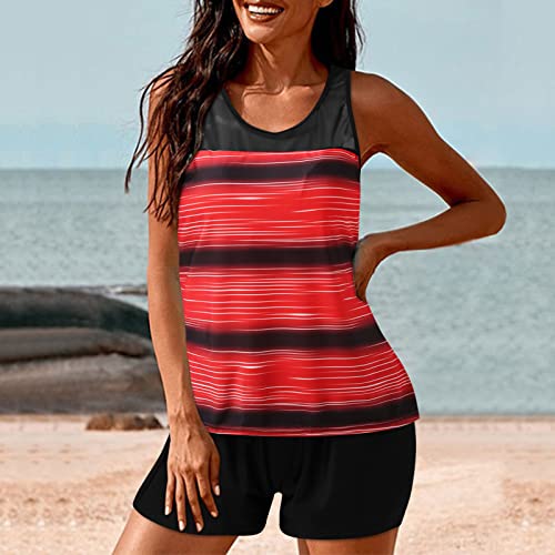 Tankini pour femme avec short masquant le ventre pour la piscine
