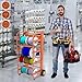 Wire Spool Rack Cable Caddy,Portable Wire Rack Dispenser with Wheel,Automotive Wiring Storage, Multi-Spool Wire/Cable Dispenser for Electrical Industrial & Retail Use
