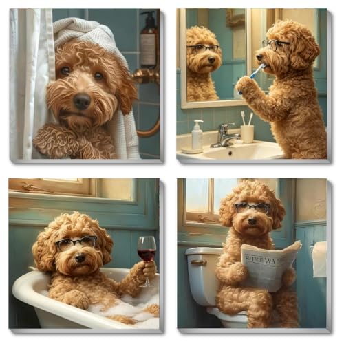 Fotasmua 4 Pack Dog Paint By Numbers Kit