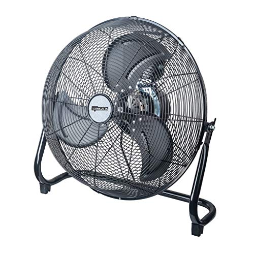 Termozeta Bassotto XL Plus – Ventilatore (Ventificatore con pale per la casa, Nero, Pavimento, 62,86 dB, 6900 m3/h, Pulsanti)