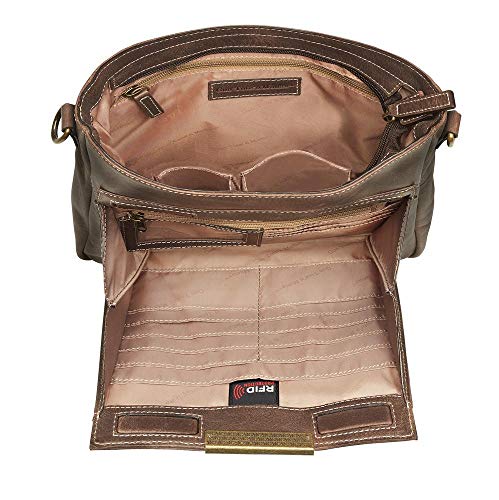 Bolso cruzado tipo bandolera distressed Buffalo miniatura 7