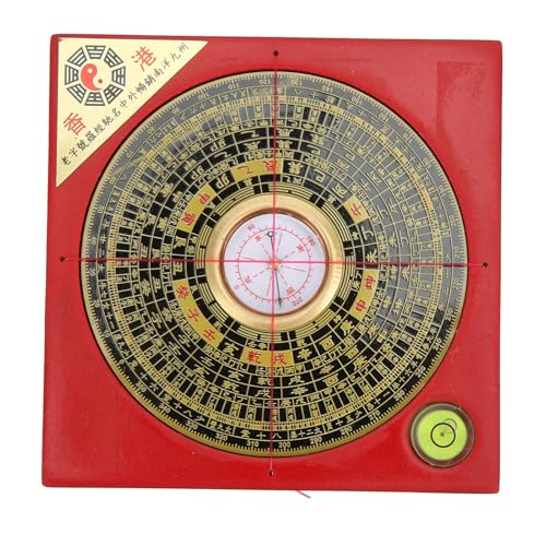 Brújula Feng Shui china Luo Pan de metal y plástico miniatura 7