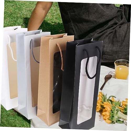 Bolsas para botellas de vino transparentes PRETYZOOM, fundas protectoras de regalo 5