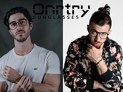 Image of Onrtry Non Prescription Glasses for Men Women Square Clear Lens Eyeglasses