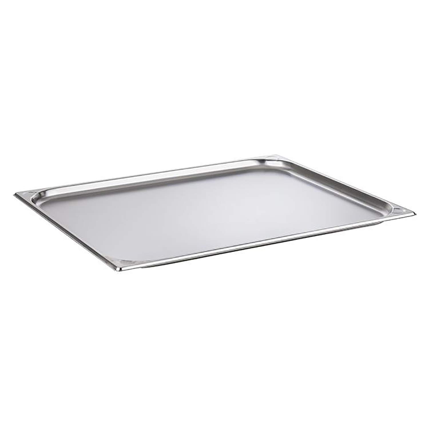 APS 81000 GN-Behälter 2/1, Gastronormbehälter Edelstahl/Abmessungen 65 x 53 cm/Höhe 2 cm/Volumen 5 Liter, Edelstahlfarben