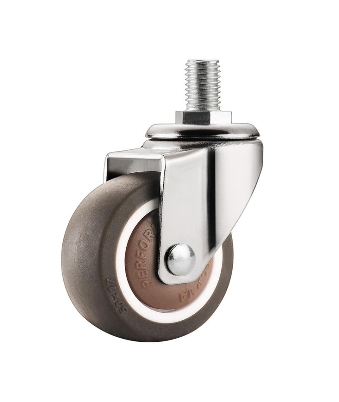 MXXDMOPD Silent Office Chair Computer Swivel Pulley Wheel Hub Rubber Caster(1.5-inch-thread Styl)