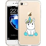 iPhone 7 Case, Unov iPhone 7 Case Clear with Embossed Design TPU Soft Shock-Absorption Scratch-Resistant Slim Fit Protective Cover for iPhone 7 4.7 inch (Baby Unicorn)