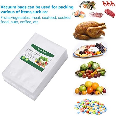 Vacuum Sealer Bags Vacuum Food Bags 20 * 30cm 100 Sous Vide Bags BPA Frei Reusable Heavy Duty Tear-resistance Vacuum Food Saver Storage Bags (M)