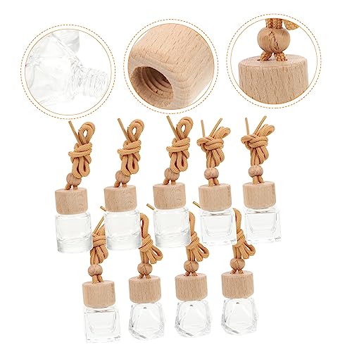 9 botellas de vidrio difusor aromático para auto miniatura 5