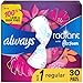 Always Radiant Pads, Regular Absorbency With Wings, Scented, 30 ct