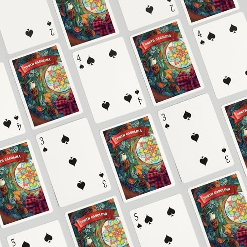 Lantern Press Naipes Poker North Carolina 52 Cartas miniatura 4