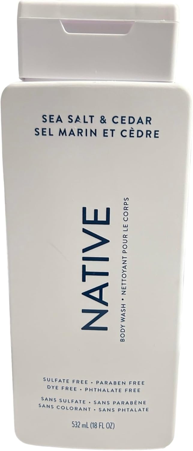 Native Body Wash Sea Salt and Cedar Amazon.ca Beauty & Personal Care